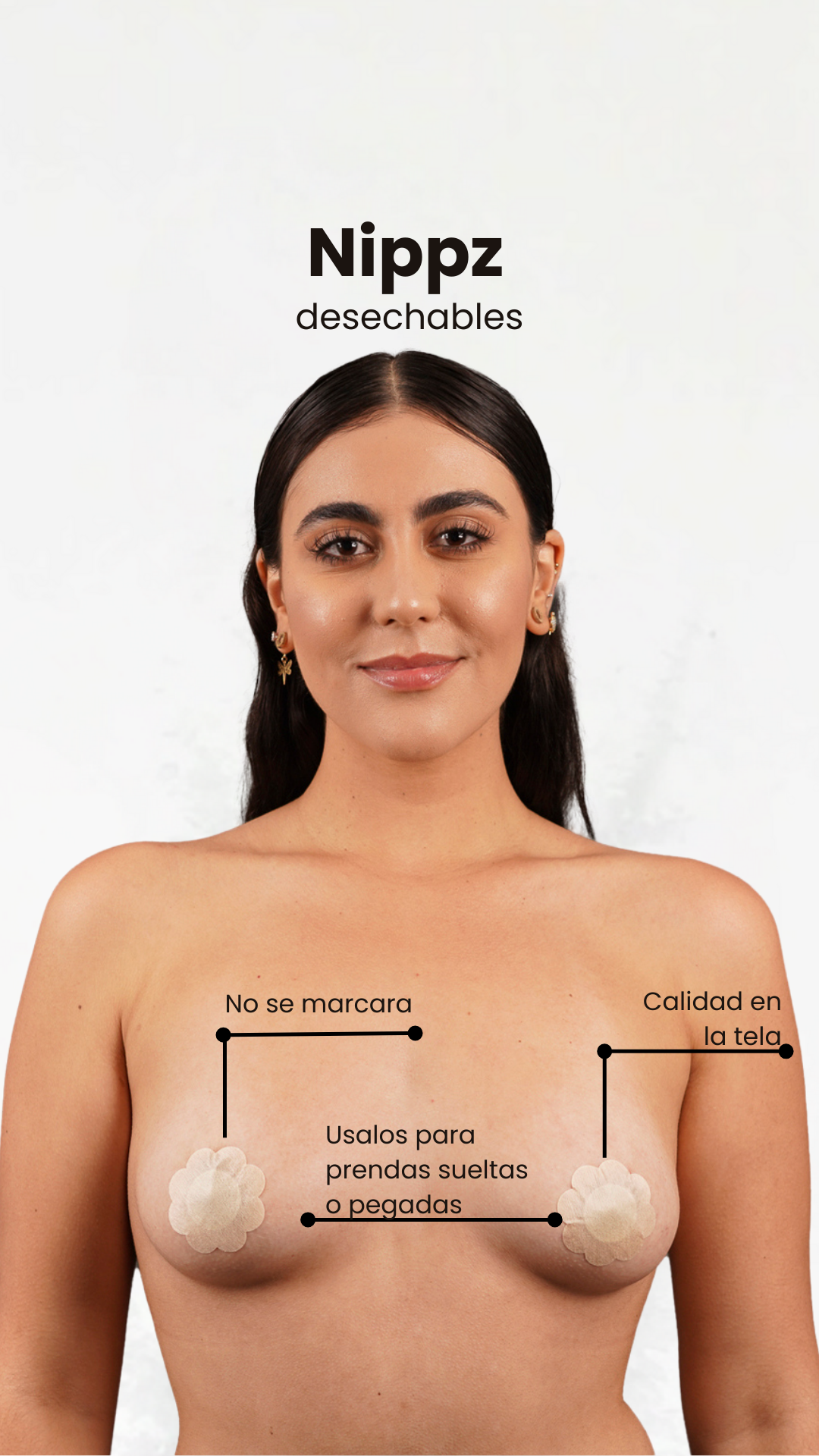 Cubiertas de Pezón Autoadhesivas Desechables con Forma de Flor – Invisibles, Cómodas e Hipoalergénicas